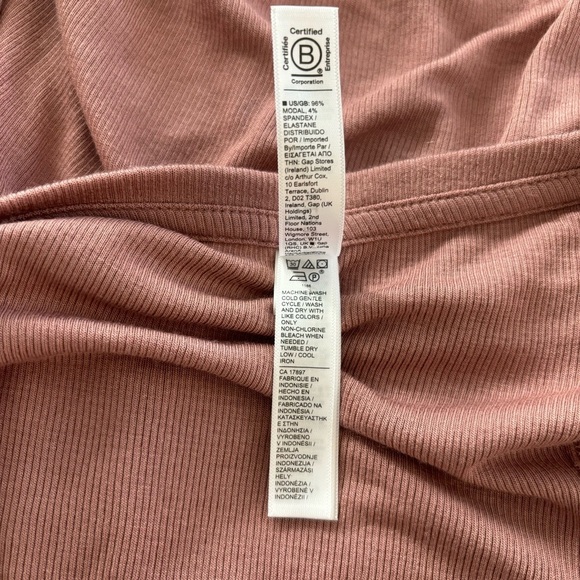 Athleta Well Rested Rib Lounge Mauve Pink Soft Sleep Tank Size S - Picture 7 of 7
